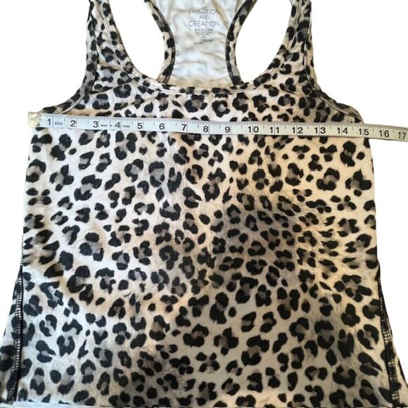 Evolution and Creation Women's Racerback Tank Leopard Print Size Small - Picture 7 of 9